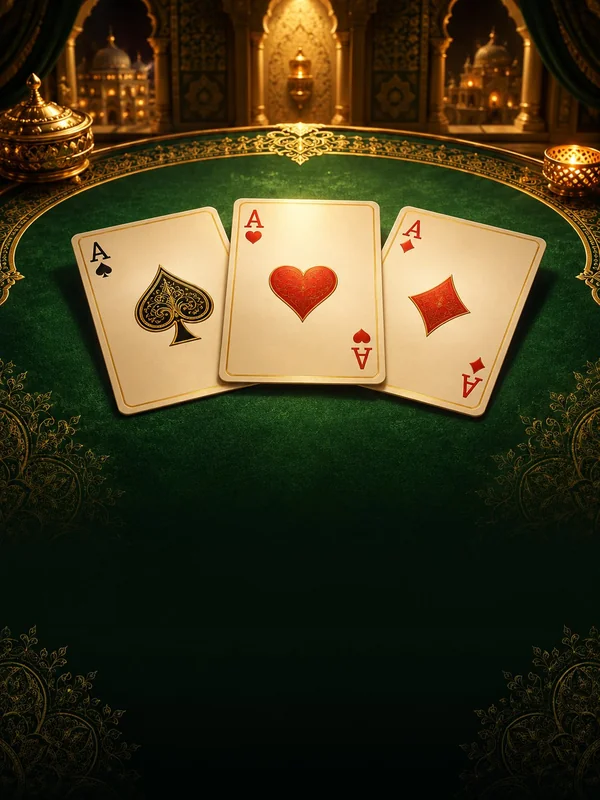 Teen Patti Live India card game by Ezugi